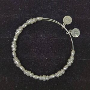 Alex & Ani Silver Tone Beaded Bangle Bracelet
